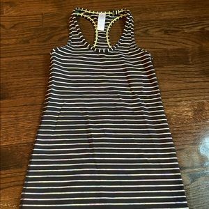 Black with neon lines Ivivva tank top